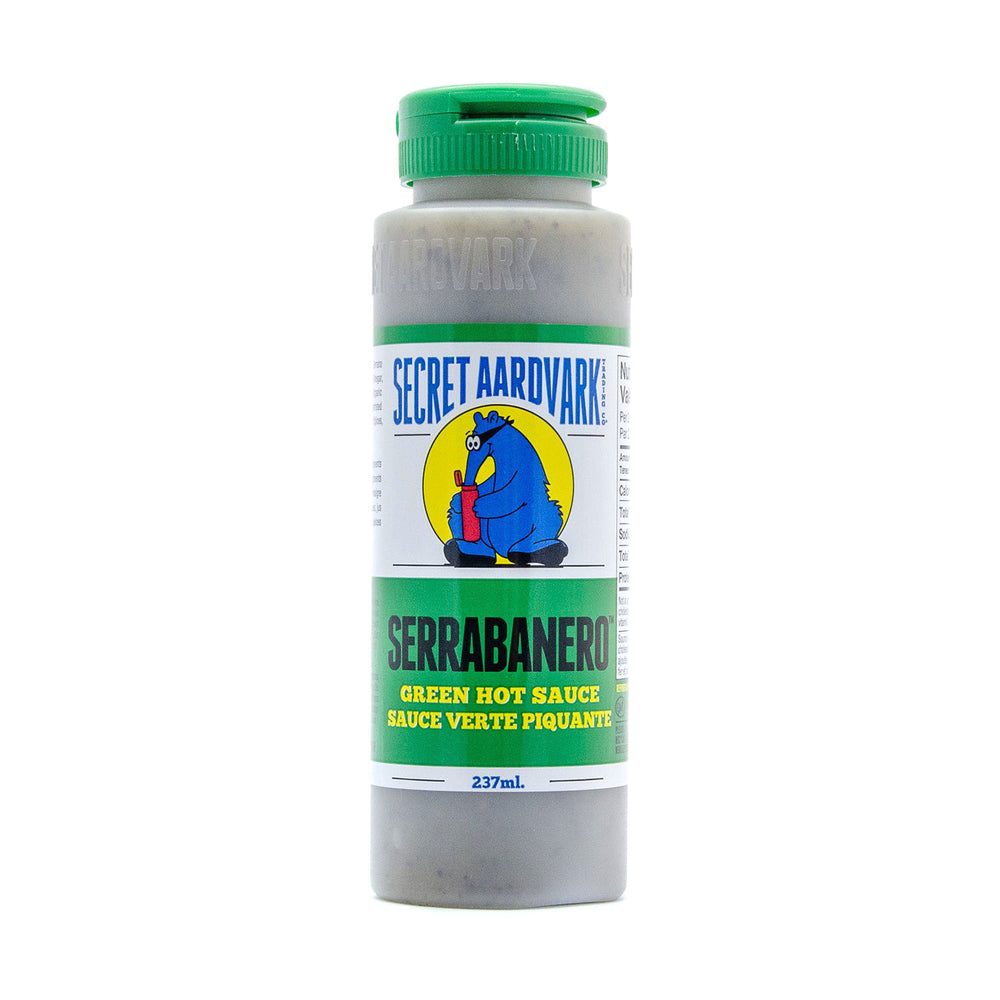 Secret Aardvark - Serrabanero Green Hot Sauce - Chef Pola